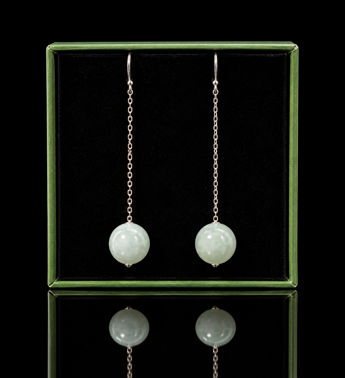 Jade Drop Earrings