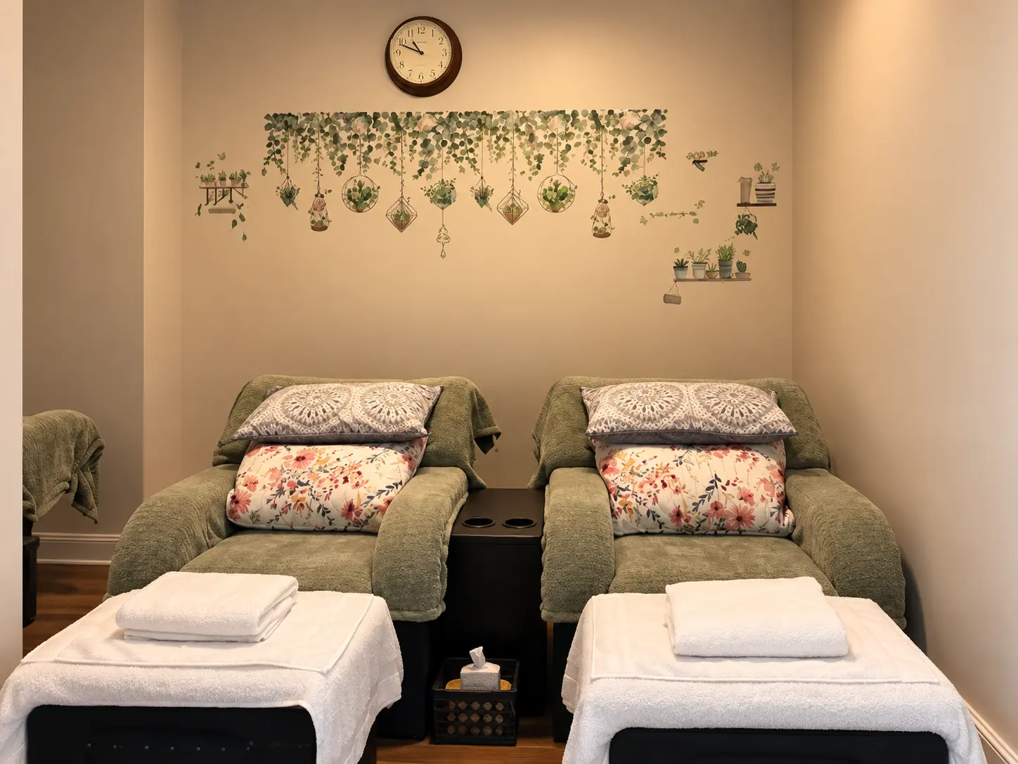 Reflexology treatment room